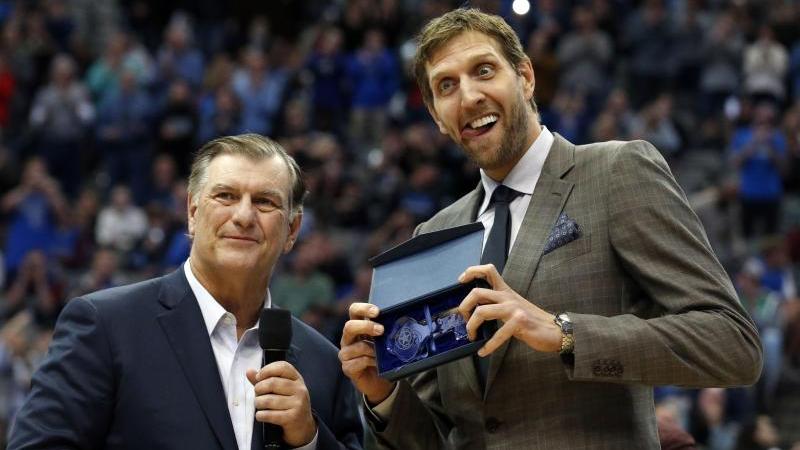 Dirk Nowitzki gut gelaunt Dirk Nowitzki gut gelaunt