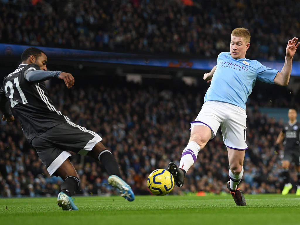Manchester City besiegt Leicester City zuhause mit 3:1 Manchester City besiegt Leicester City zuhause mit 3:1