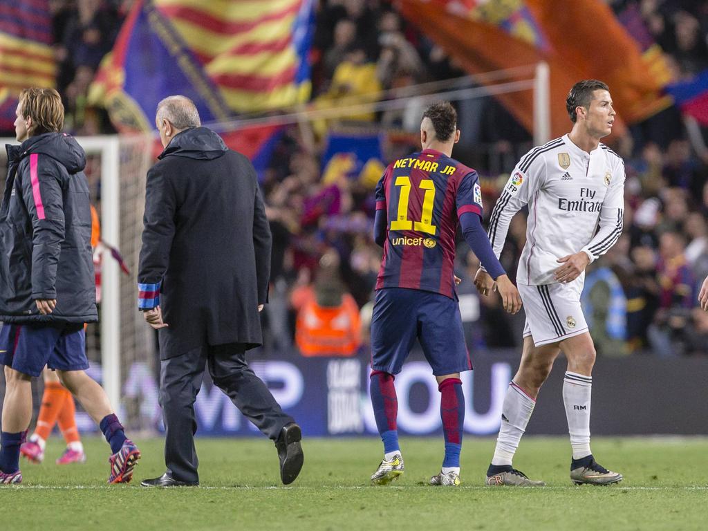 Cristiano Ronaldo (r.) ist der Wunsch-Mitspieler von Neymar Cristiano Ronaldo (r.) ist der Wunsch-Mitspieler von Neymar