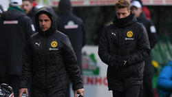 Mario Götze (l.) und der BVB stehen in Verhandlungen, Marco Reus (r.) fehlt im letzten Hinrundenspiel