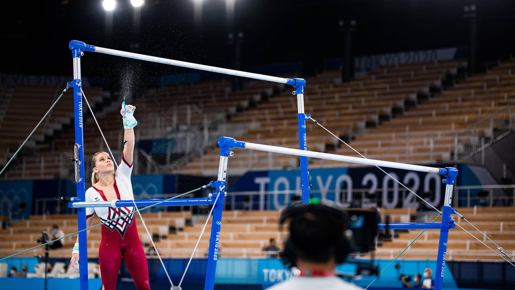 Olympia 2021 Turnen Seitz am Stufenbarren und im Mehrkampf im Finale