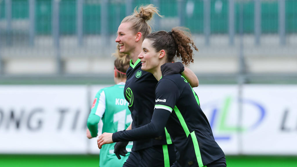 Die Wolfsburger Frauen stehen im Halbfinale des Pokals