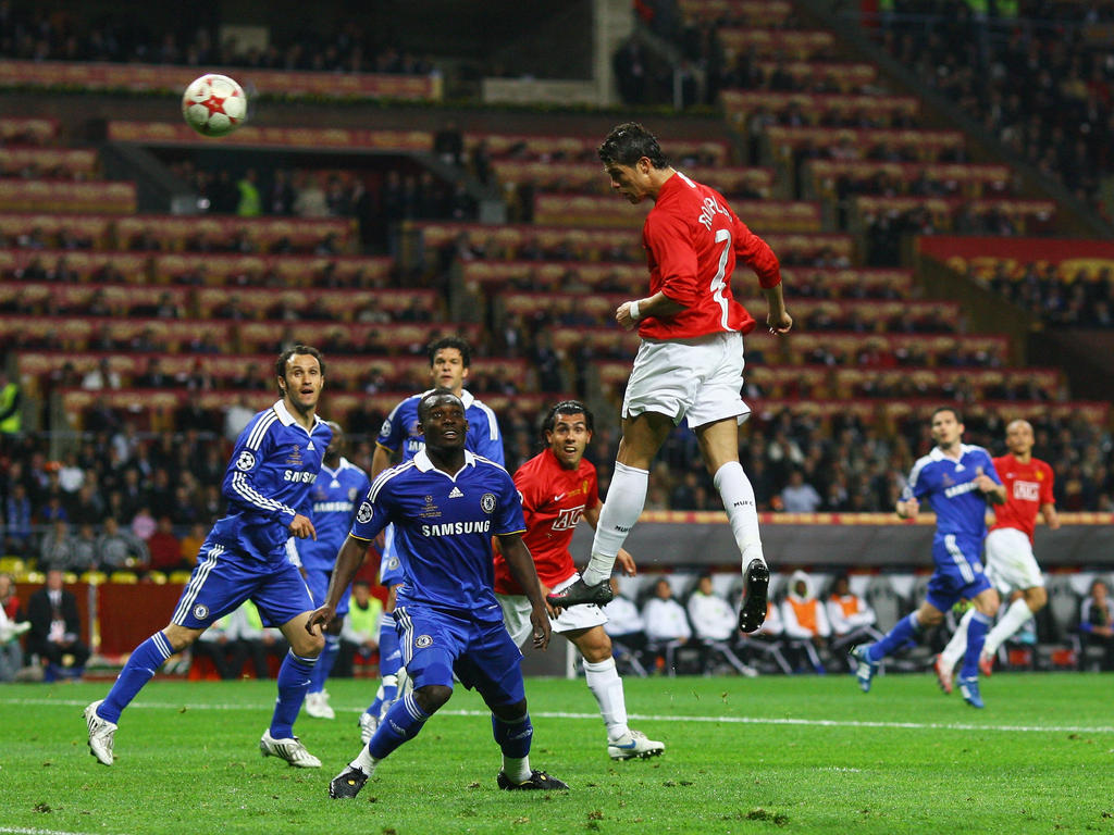 CL-Finale 2008: Cristiano Ronaldo trifft zum 1:0