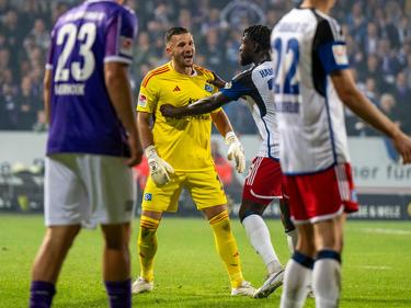 HSV-Torwart Daniel Heuer Fernandes ist nach der 1:2-Niederlage in Osnabrück mächtig sauer