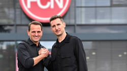 Miroslav Klose (re.) hat mit dem 1. FC Nürnberg einiges vor