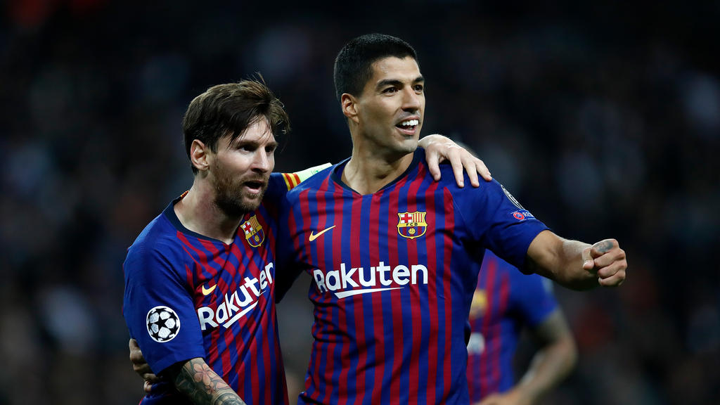 Lionel Messi (l.) traf dreifach, Luis Suárez erzielte einen Treffer