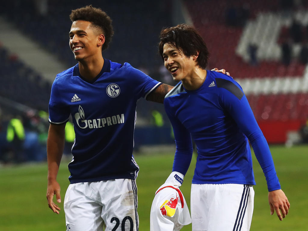Die Schalker hatten trotz der Niederlage in Salzburg gut Lachen