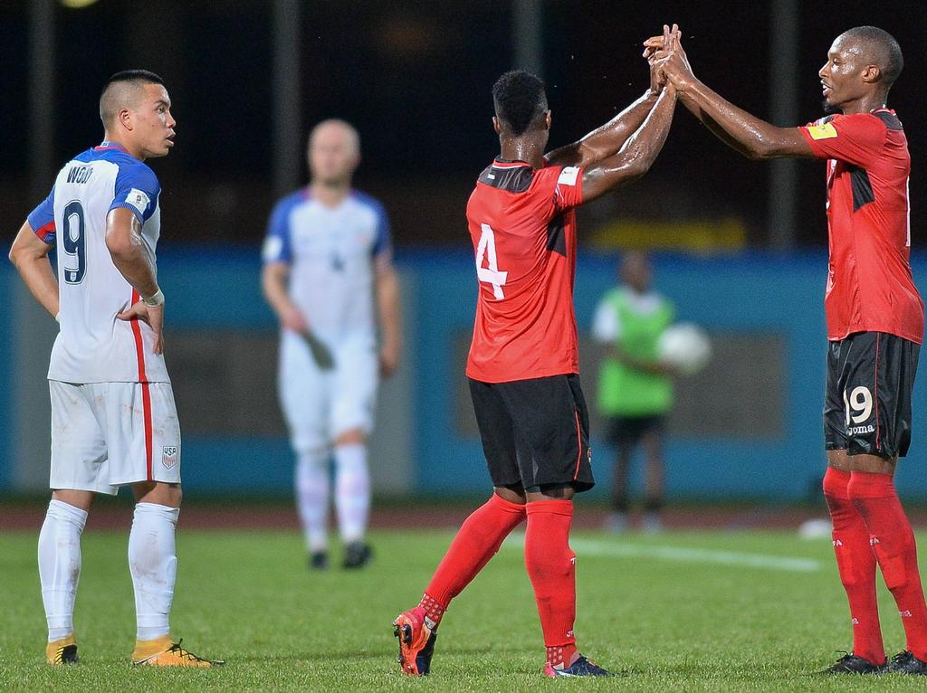 Trinidad y Tobago celebra el  triunfo contra Estados Unidos. (Foto: Imago)