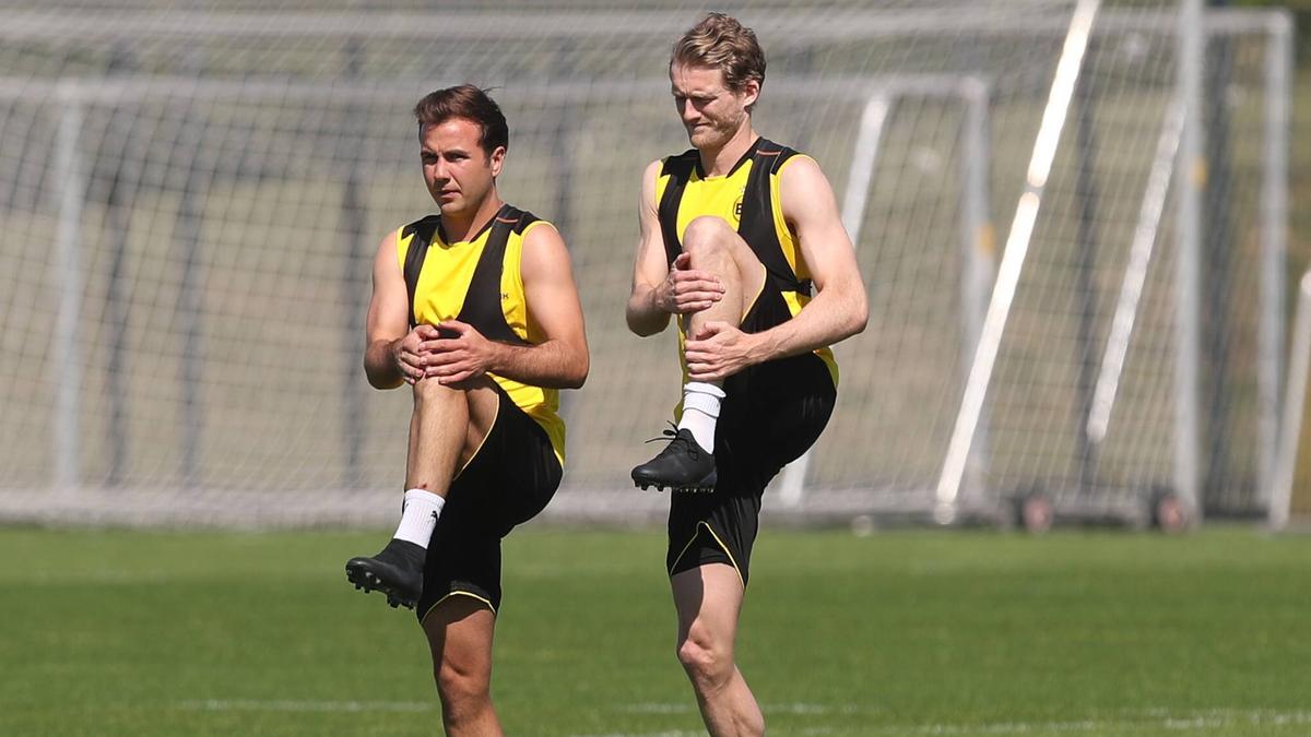 Seite an Seite Weltmeister: Mario Götze und André Schürrle