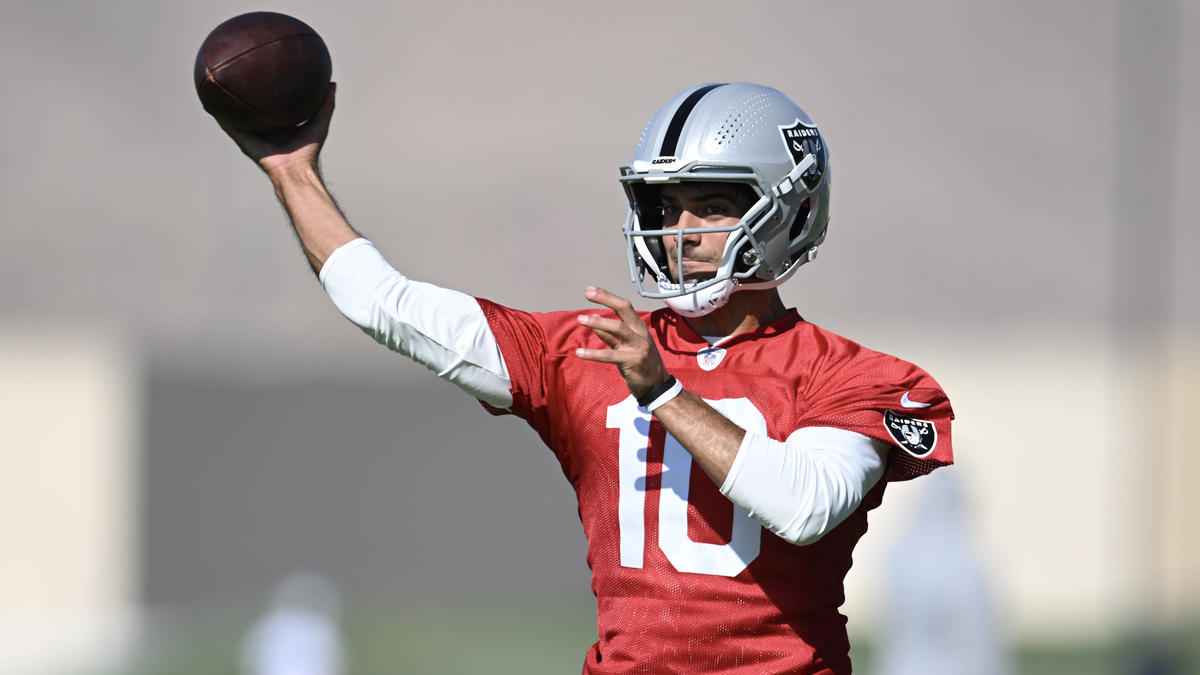 Jimmy Garoppolo geriet beim Training der Las Vegas Raiders in ein hitziges Wortgefecht