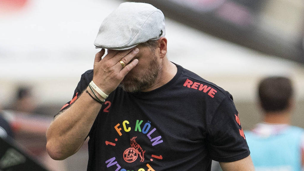 Steffen Baumgart und der 1. FC Köln haben zurzeit nix zu lachen Steffen Baumgart und der 1. FC Köln haben zurzeit nix zu lachen