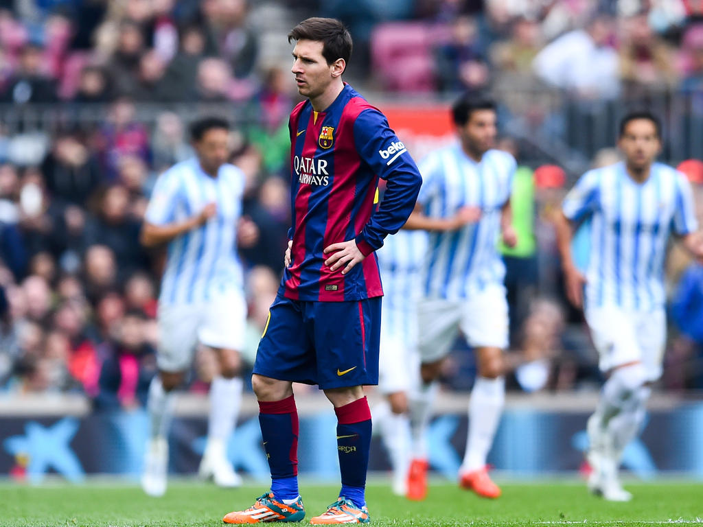 El FC Barcelona no pudo superar el gol del Málaga y no logró acercarse al liderato. (Foto: Getty)