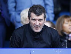 Roy Keane is aandachtig toeschouwer bij de wedstrijd Everton - Southampton (16.04.2016).