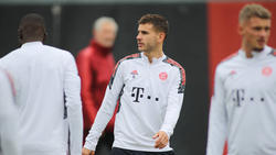 Lucas Hernández nahm am Abschlusstraining des FC Bayern teil