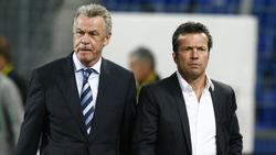 Auch Ottmar Hitzfeld (li) spricht sich für Matthäus als Bundestrainer aus