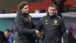 Edin Terzic und Michael Zorc blicken mit dem BVB auf das Bundesliga-Spiel gegen Hertha BSC