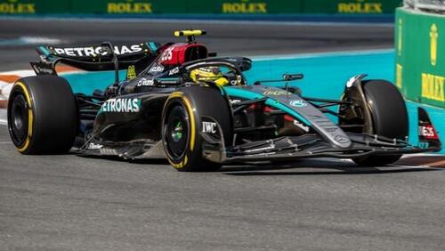 Lewis Hamilton wurde in Miami als bester Mercedes-Werkspilot Sechster