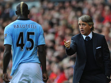 Mancini tuvo a Balotelli a sus órdenes en el Manchester City. (Foto: Getty)