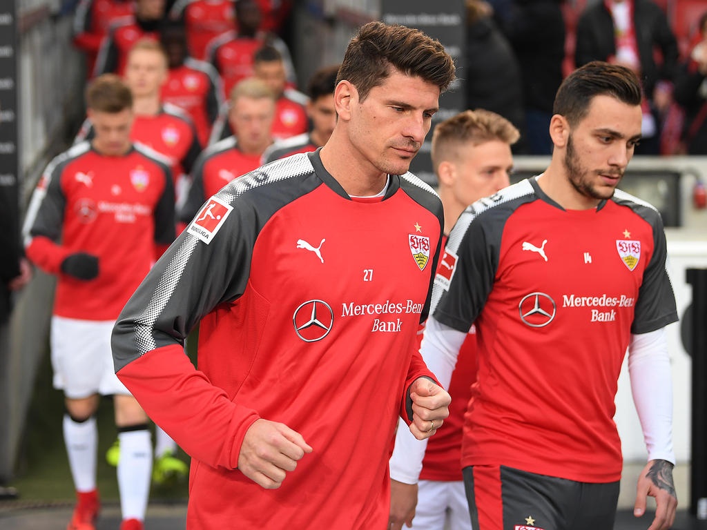 Mario Gomez fehlt wegen eines grippalen Infekts beim Training des VfB Stuttgart