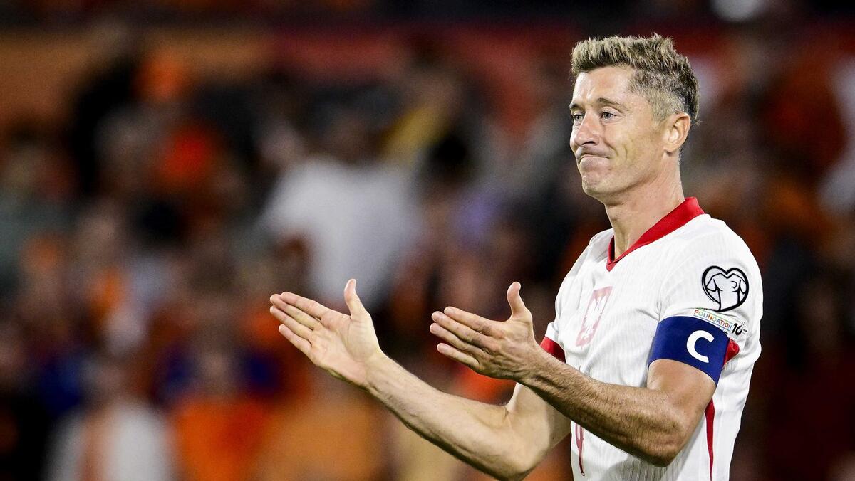 Robert Lewandowski blieb bei seinem Comeback in der polnischen Nationalelf unauffällig