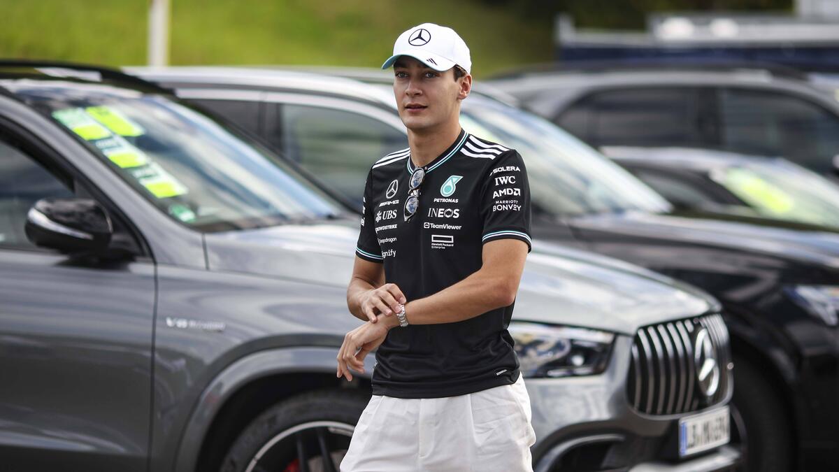George Russells Gesichtsausdruck nach dem Qualifying in Österreich spricht Bände