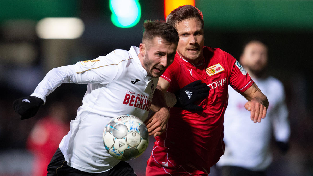 Der SC Verl lieferte gegen Union Berlin einen packenden Fight Der SC Verl lieferte gegen Union Berlin einen packenden Fight