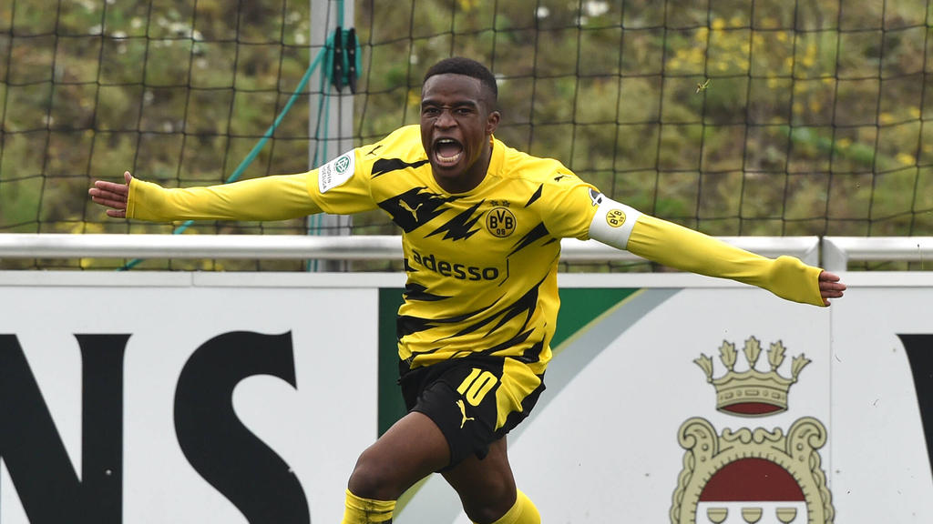 Youssoufa Moukoko erzielte drei Tore für den BVB