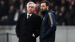 Davide Ancelotti (r.), Sohn von Carlo Ancelotti (l.), ist wohl bei RB Leipzig im Gespräch