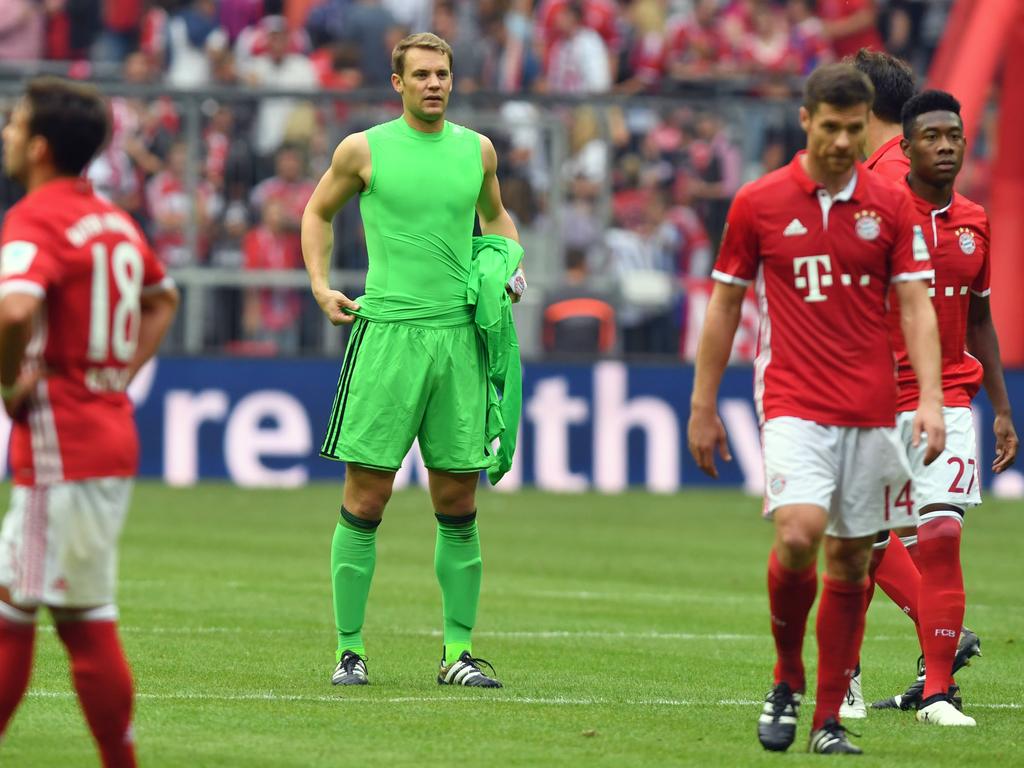 Manuel Neuer war nach dem Remis gegen Köln geknickt