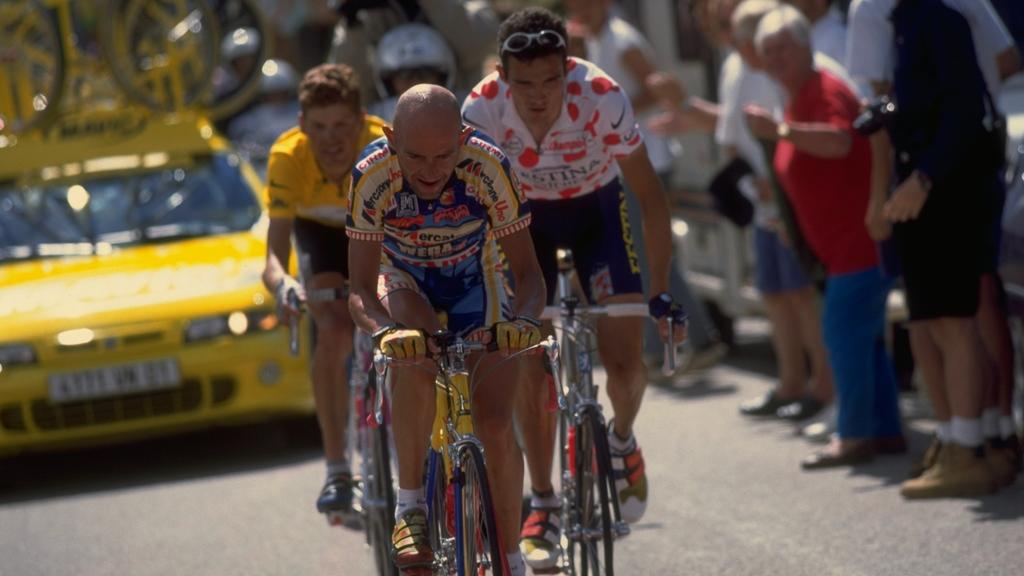 Sie prägten die Tour '97: Jan Ullrich, Marco Pantani und Richard Virenque (v.l.)