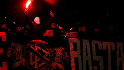 Während der Partie gegen Inter Mailand hatten Eintracht-Fans Pyrotechnik gezündet