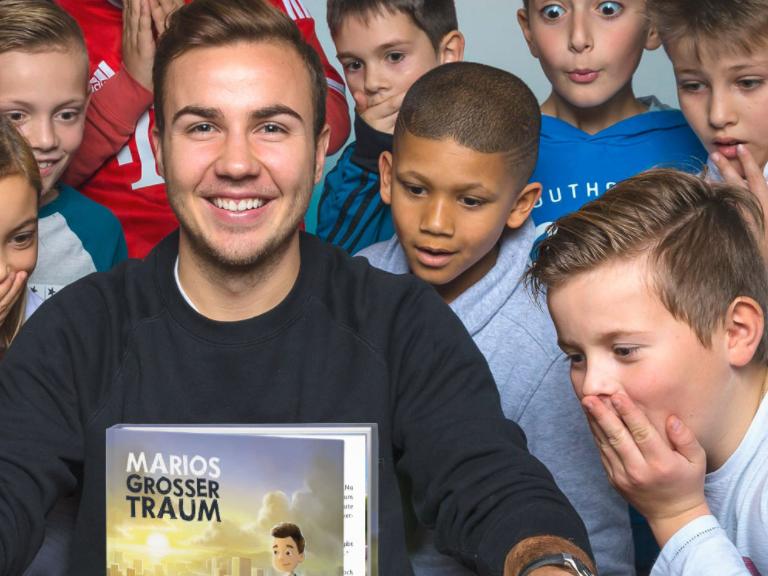 Götze hat ein Buch für Kinder geschrieben (Bildquelle: marios-grosser-traum.de)