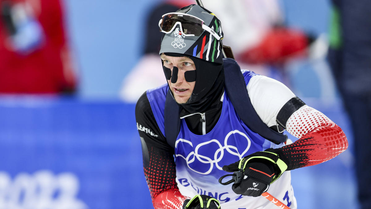 Felix Leitner war mit dem Material beim Biathlon-Einzel nicht zufrieden