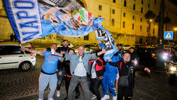 Die Neapel-Fans sind schon in Feierstimmung