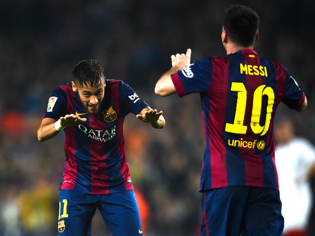 Neymar y Messi son las dos principales apuestas ofensivas del actual líder de Primera División. (Foto: Getty)