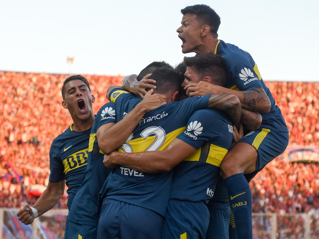 Boca Juniors celebra un gol frente a San Lorenzo. (Foto: Getty)