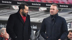 Flick (re.) und Salihamidzic wurden Spannungen nachgesagt