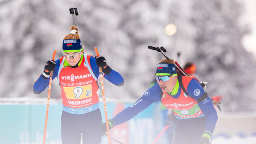 Die Biathleten Dzinara Alimbekava Anton Smolski erwarten einen Jungen