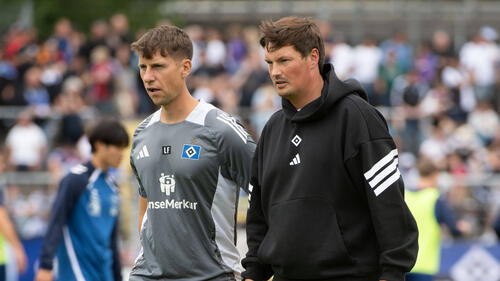 Loic Favé (l.) ist Co-Trainer unter Merlin Polzin beim HSV
