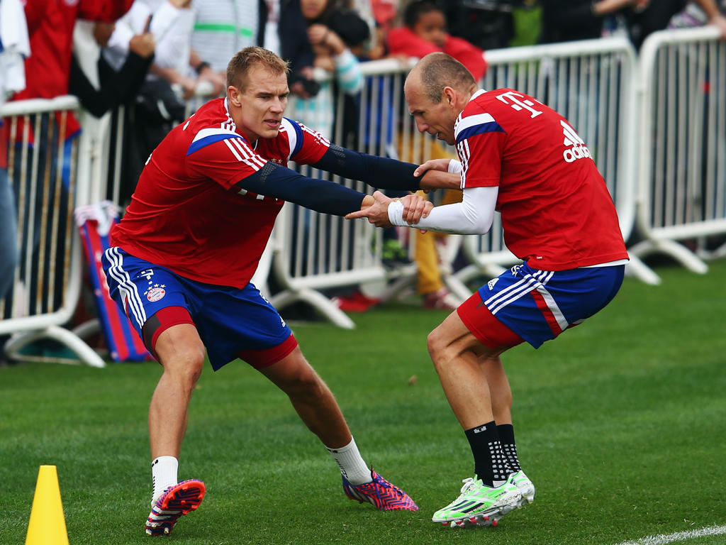 Holger Badstuber und Arjen Robben sind zurück im Training