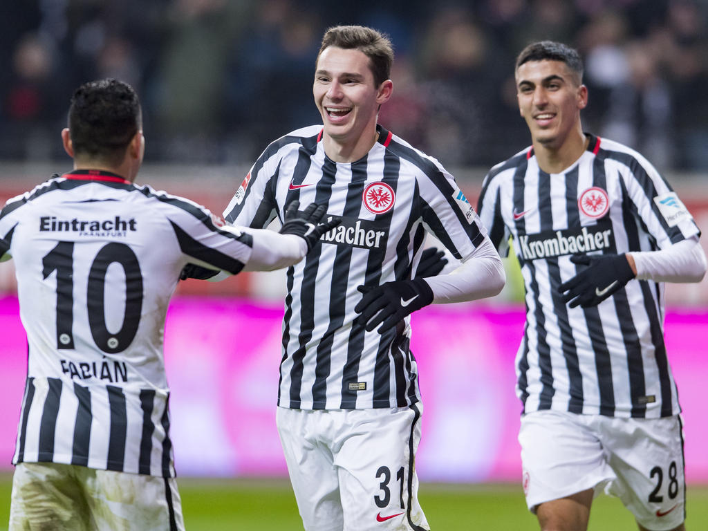 Un doblete del sueco Branimir Hrgota dio la victoria al Eintracht. (Foto: Getty)