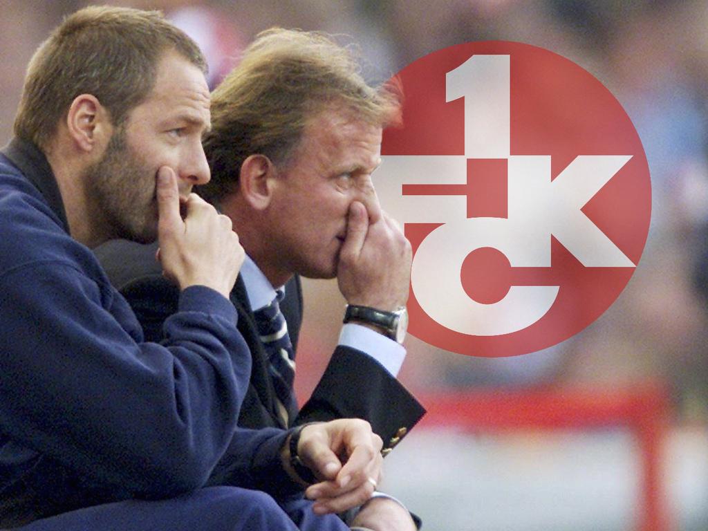 Stumpf (li.) bildete zwischen 2000 und 2002 zusammen mit Brehme das Trainer-Duo beim FCK