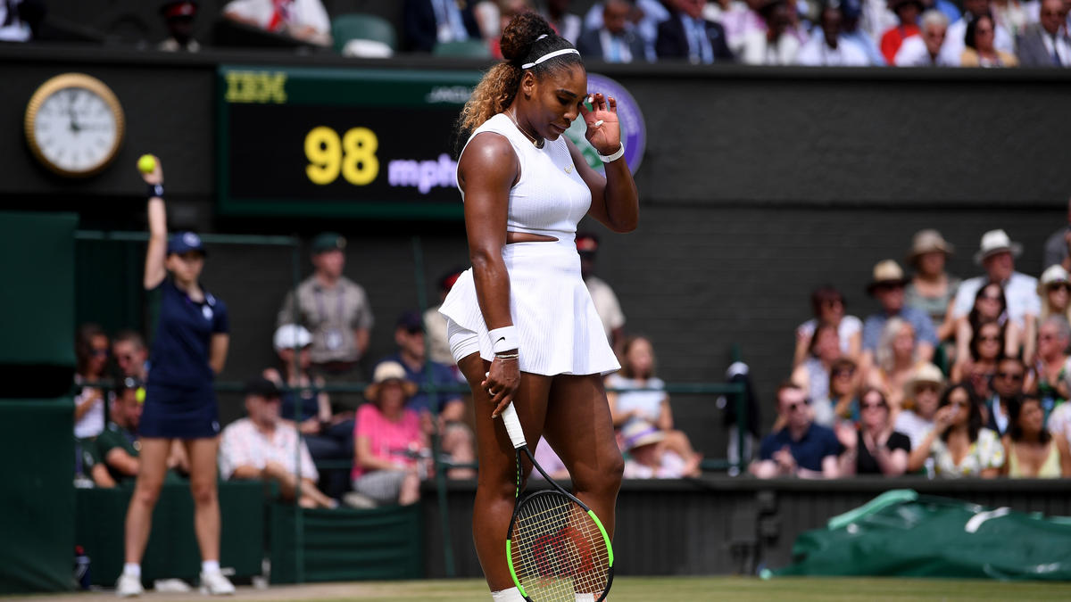 Serena Williams verlor das Finale von Wimbledon gegen Simona Halep klar Serena Williams verlor das Finale von Wimbledon gegen Simona Halep klar