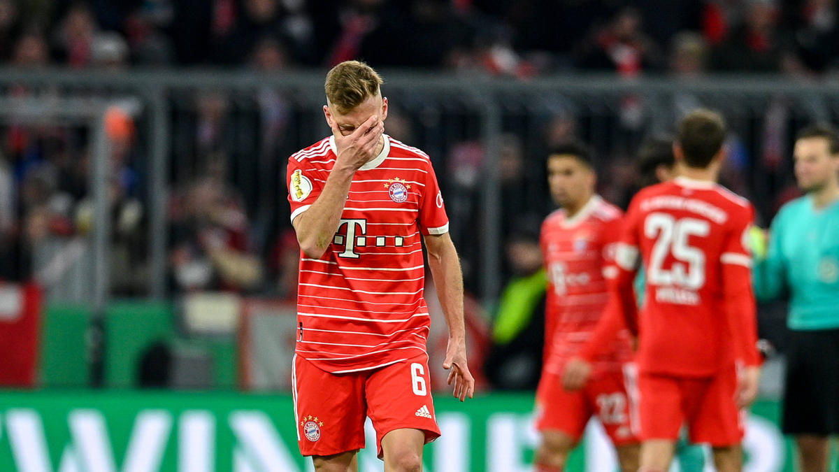 Joshua Kimmich war nach der Pleite des FC Bayern bedient
