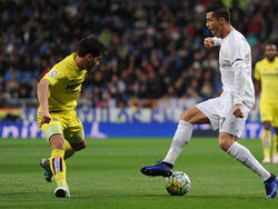 Cristiano Ronaldo (r.) ist für Madrid im Dauereinsatz