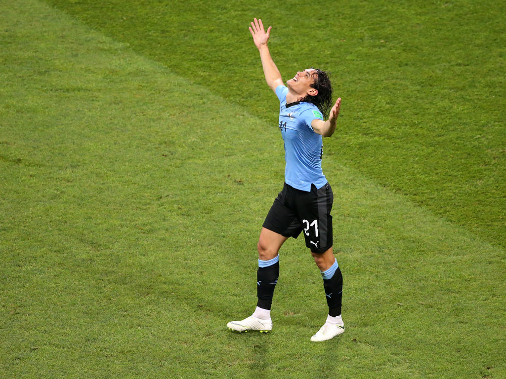 Edinson Cavani schoss Uruguay mit einem Doppelpack zum Sieg gegen Portugal