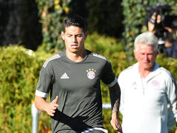 James Rodríguez steht unter Beobachtung von Bayern-Trainer Jupp Heynckes