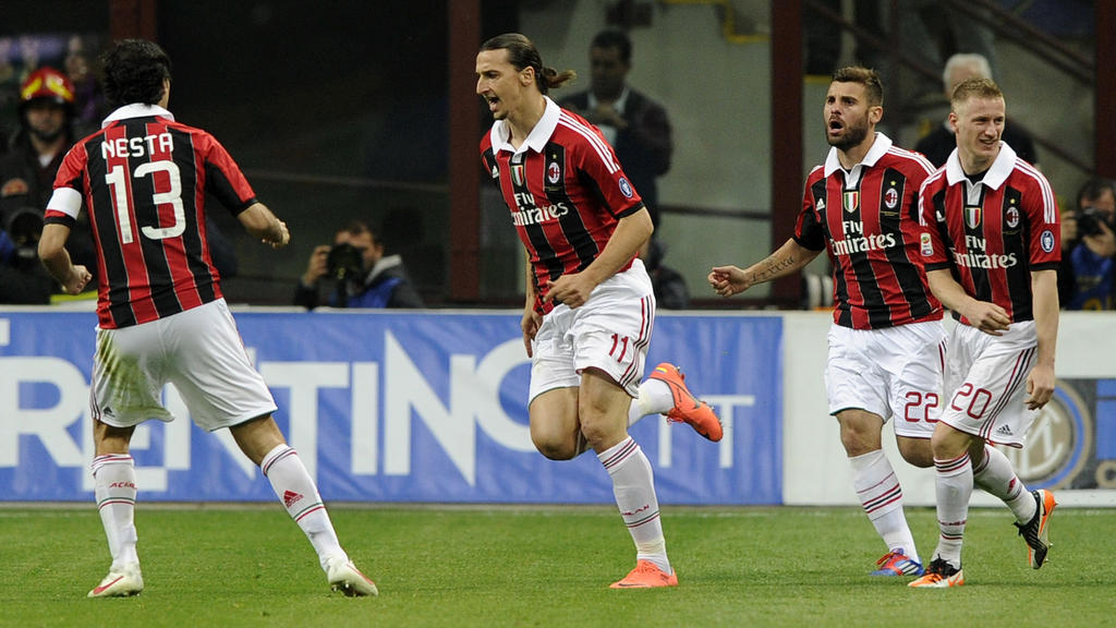 Zlatan en su anterior etapa en el AC Milan.