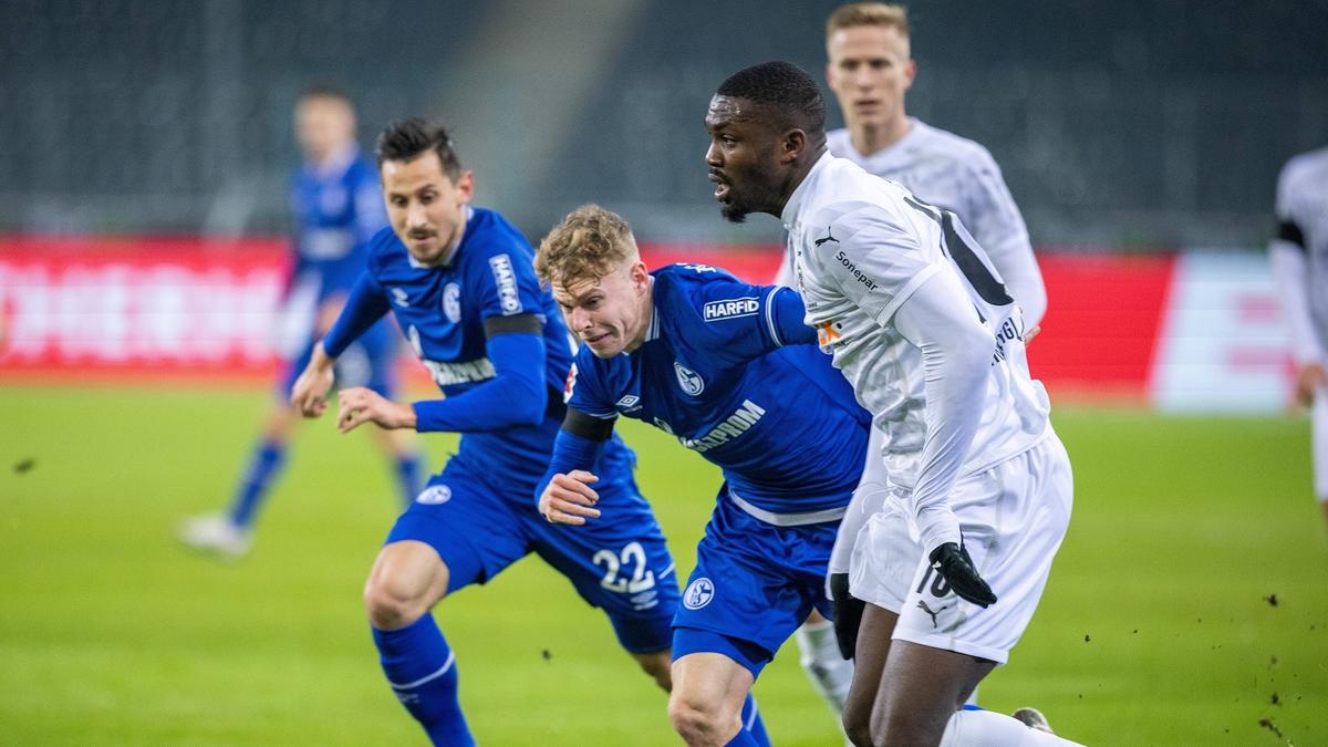Kilian Ludwig (M.) sah gegen Marcus Thuram wenig Land Kilian Ludwig (M.) sah gegen Marcus Thuram wenig Land