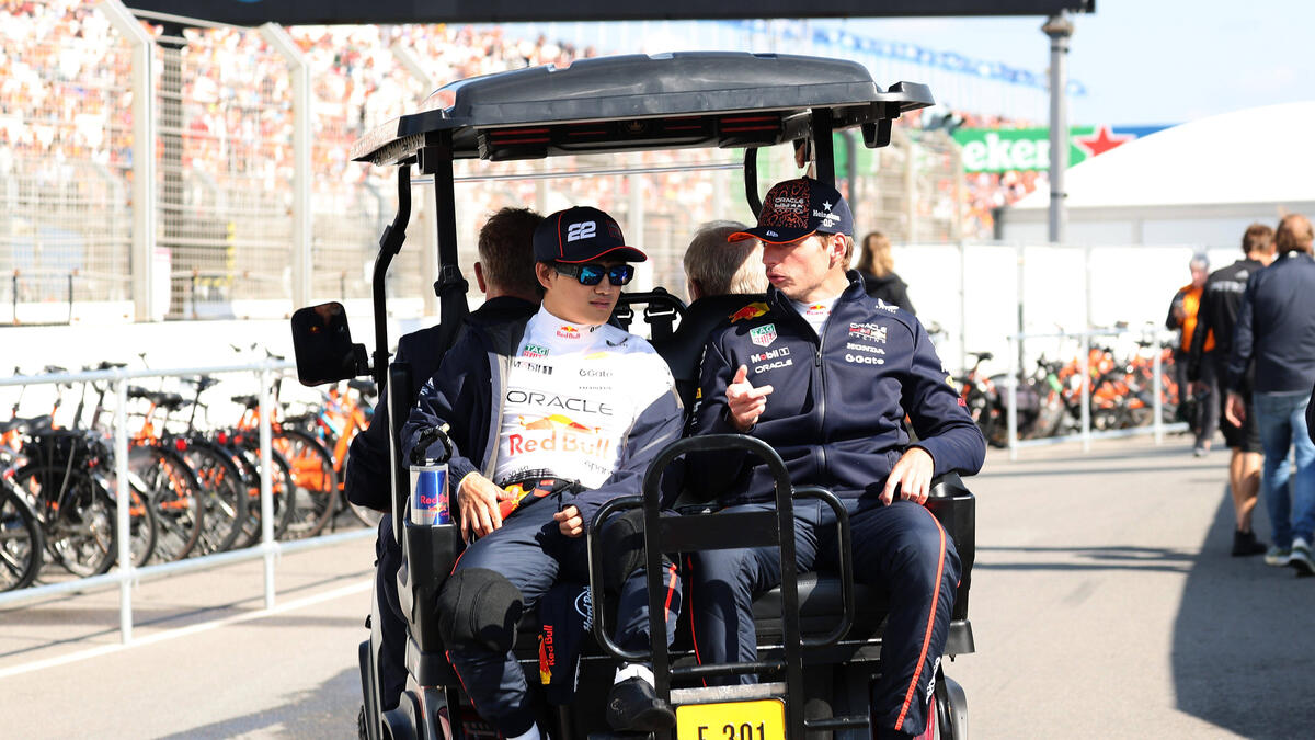 Bleiben Teamkollegen bis zum Ende der Saison: Tsunoda und Verstappen